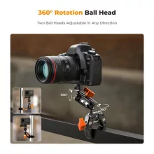 K&F Concept multifunkciós rögzítő bilincs, satu, magic arm, telefontartó adapter, Gopro adapter (KF-31-083)