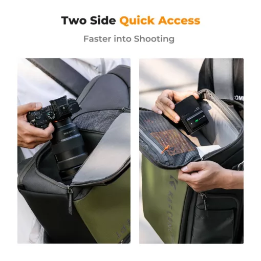 K&F Concept Alpha Air fotós hátizsák 25L, zöld (KF-13-128V1)