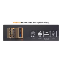 K&F Concept NP-F970 akkumulátor 10500mAh, USB-C csatlakozóval (KF-28-0036)