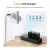  K&F Concept hordozható tripla USB-C akkumulátor BC-TRW töltő, LCD + 3db FW50 akkumulátor 1100mAh (KF-28-0037)