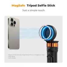 K&F Concept állvány, 162 cm selfie bot, Magsafe telefon adapter, bluetooth kioldó (KF-09-139)