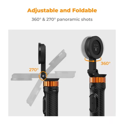 K&F Concept állvány, 162 cm selfie bot, Magsafe telefon adapter, bluetooth kioldó (KF-09-139)
