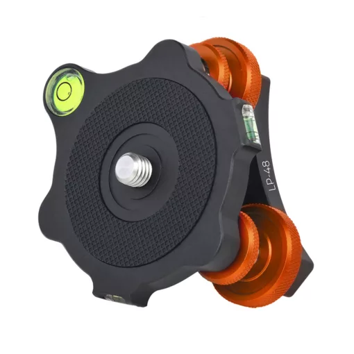 K&F Concept LP-48 állványfej, 3db szintező, 2db vízszintjelző, 15kg teherbírás (KF-31-104)