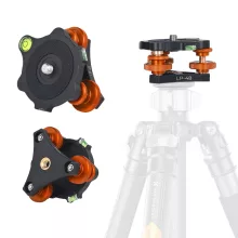 K&F Concept LP-48 állványfej, 3db szintező, 2db vízszintjelző, 15kg teherbírás (KF-31-104)