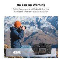 K&F Concept NP-FZ100 akkumulátor, 2db, 2600mAh, USB-C csatlakozóval (KF-28-0034S1)