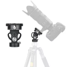 K&F Concept VH-60L dupla panoráma állvány fej, 10kg teherbírás, arca swiss, vízszintjelző (KF-31-103)