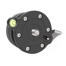 K&F Concept LB-60 panoráma állvány fej, 10kg teherbírás, 3/8"-os csatlakozás, vízszintjelző (KF-31-102)