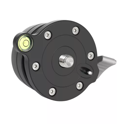 K&F Concept LB-60 panoráma állvány fej, 10kg teherbírás, 3/8"-os csatlakozás, vízszintjelző (KF-31-102)