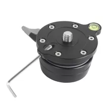 K&F Concept LB-60 panoráma állvány fej, 10kg teherbírás, 3/8"-os csatlakozás, vízszintjelző (KF-31-102)