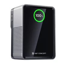 K&F Concept V-Mount Mini Pro akkumulátor, 99Wh, 14.8V, 6700mAH, 100W töltés, BP, D-TAP, TFT kijelző KF28-0024V1