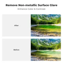 K&F Concept C Series CPL mágneses cirkuláris polár szűrő, mágneses adapterrel, 77 mm (KF-01-2666)