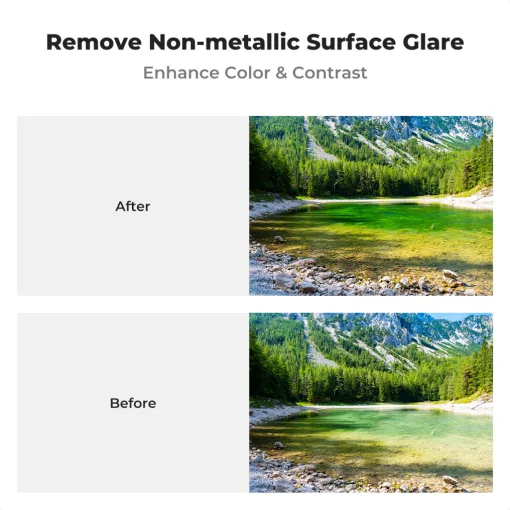 K&F Concept C Series CPL mágneses cirkuláris polár szűrő, mágneses adapterrel, 77 mm (KF-01-2666)