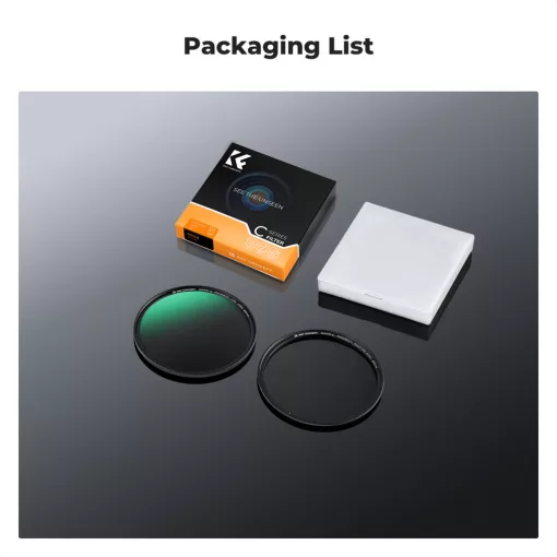 K&F Concept C Series CPL mágneses cirkuláris polár szűrő, mágneses adapterrel, 77 mm (KF-01-2666)