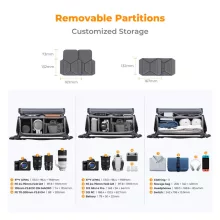 K&F Concept Urban Wander 10L, fotós oldaltáska, fekete (KF-13-163)