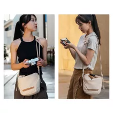 K&F Concept Urban Wander 11, 5L, fotós oldaltáska, bézs (KF-13-168V1)