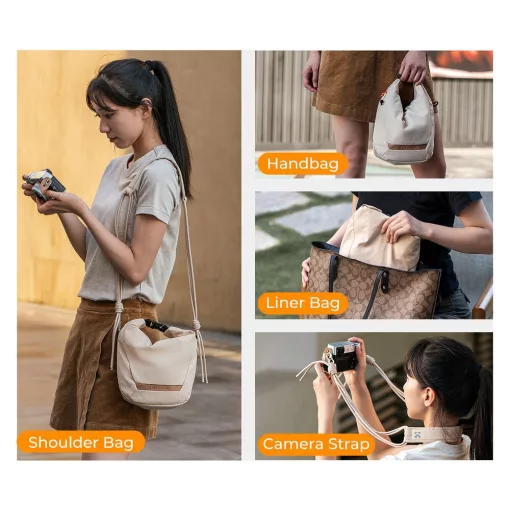 K&F Concept Urban Wander 11, 5L, fotós oldaltáska, narancs (KF-13-168)