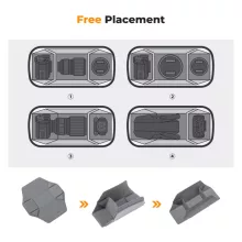 K&F Concept Alpha Sling 10L, fotós oldaltáska, sötét szürke (KF-13-157V6)