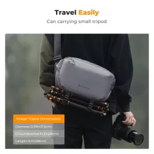 K&F Concept Alpha Sling 10L, fotós oldaltáska, sötét szürke (KF-13-157V6)