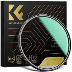   K&F Concept CPL cirkuláris polár szűrő, black mist 1/4, 82mm (KF-01-2779)