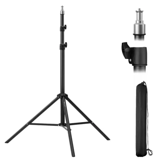 K&F Concept lámpaállvány, 198cm magasság, 5kg teherbírás, alumínum (KF-34-041)