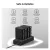   K&F Concept hordozható dupla USB-C akkumulátor NP-F970 töltő + 2db NP-F970 akkumulátor 6600mAh (KF-28-0047)