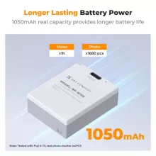 K&F Concept NP-W126 akkumulátor 1050mAh, USB-C csatlakozóval, 2db (KF-28-0048S1)