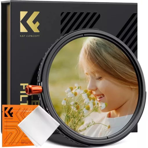K&F Concept NANO-X, CPL+VARIO ND2-32+Black Mist 1/4 szűrő, w/o black cross, HD, vízlep, karcálló, 62mm (KF-01-2924V2)