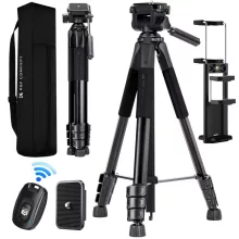 K&F Concept S254A3 + BV0 videó állvány, telefon adapter, bluetooth kioldó (KF-09-154)