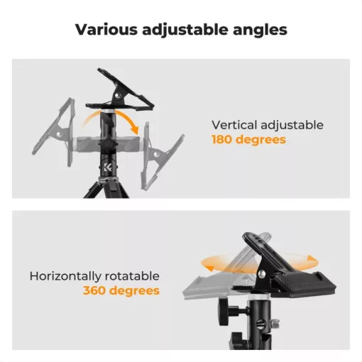 K&F Concept állványra, spigotra rögzíthető csipesz (KF-18-0014)