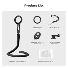 K&F Concept hajlítható selfie bot, Magsafe, Gopro adapter, bluetooth kioldó (KF-31-134)
