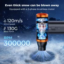 K&F Concept 19in1 beépített akkumulátoros porfújó, porszívó, 300000RPM (KF-08-061V1)