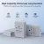  K&F Concept hordozható tripla USB-C akkumulátor LC-E12E töltő, LCD + 3db LP-E8 akkumulátor 1200mAh (KF-28-0099)