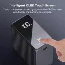 K&F Concep NP-F970 akkumulátor 10500mAh, dupla USB-C I/O, USB-A, érintőkijelző, PD45W, USB (KF-28-0073)