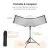   K&F Concept Curved Clamshell Reflector, hajlított derítőlap, 65x123cm, állvánnyal (KF-18-0017)