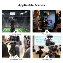 K&F Concept VA3 videóállvány, BV60 fluid video fej, 191cm magasság, 10kg teherbírás (KF-09-148V1)