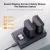   K&F Concept hordozható dupla USB-C akkumulátor LC-E6 töltő, LCD + 2db LP-E6NH akkumulátor 2600mAh (KF-28-0098)