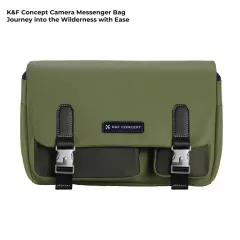   K&F Concept Sling Bag 10L Urban Wander 11, Green, bőrhatású felület, zöld (KF-13-142V3)