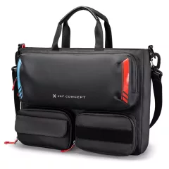   K&F Concept multifunkciós digitális eszköz tároló válltáska, 15,6" laptophoz, fekete (KF-13-225)