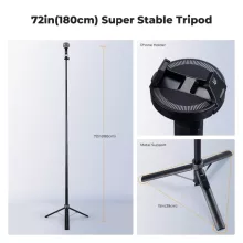 K&F Concept 1,8m állvány, selfie bot, gömbfejjel, Gopro adapter, telefon adapter, bluetooth kioldó (KF-15-0015)