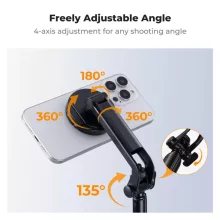K&F Concept 1,8m állvány, selfie bot, gömbfejjel, Gopro adapter, telefon adapter, bluetooth kioldó (KF-15-0015)