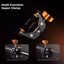 K&F Concept MS63 magic arm, 56cm + super crab clamp, satu, 20-60mm (KF-31-201)