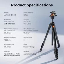 K&F Concept A305A3 + BH-40 állvány, telefon adapter (KF-09-171)