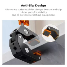 K&F Concept multi funkcionális super crab clamp, satu, 20-60mm átfogás (KF-31-218)