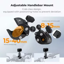 K&F Concept MS102 dupla satu/bilincs 8-40mm átmérőhöz, magic arm (KF-31-204S2)