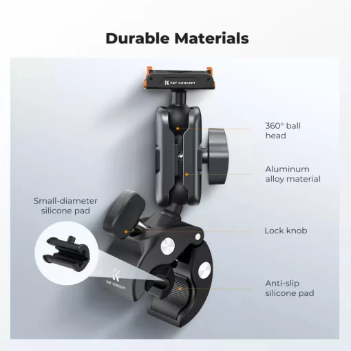 K&F Concept MS102 dupla satu/bilincs 8-40mm átmérőhöz, magic arm (KF-31-204S2)