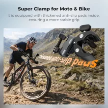 K&F Concept MS100 csőre szerelhető satu 8-40mm átmérőhöz, magic arm, GoPro adapter, állvány menet (KF-31-204)