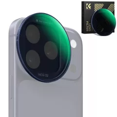   K&F Concept ND2-32 Snap-on szűrő, HD bevonat, vízálló, karcálló, kék, iPhone 17 Pro/Max (KF-15-0050)
