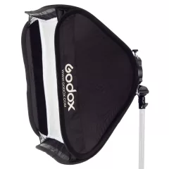   Godox 60x60cm softbox für Systemblitz mit S2 S-type halter und Gitter SGGV6060