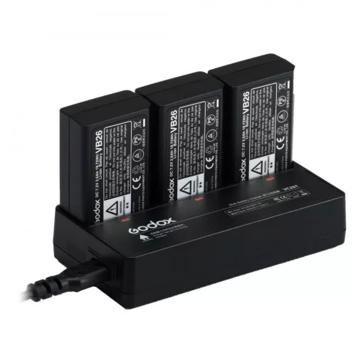 Godox VC26T Akkutöltő Állomás 3X - V1 - V860III - V850III vakuhoz