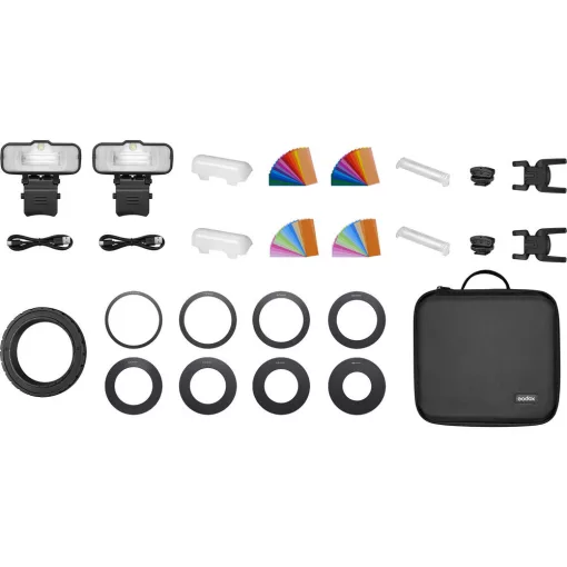 Godox Macro Ring Flash Two Light Kit MF-12